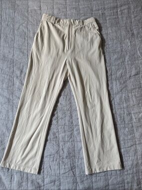 Acne Cream Straight-Leg Chinos